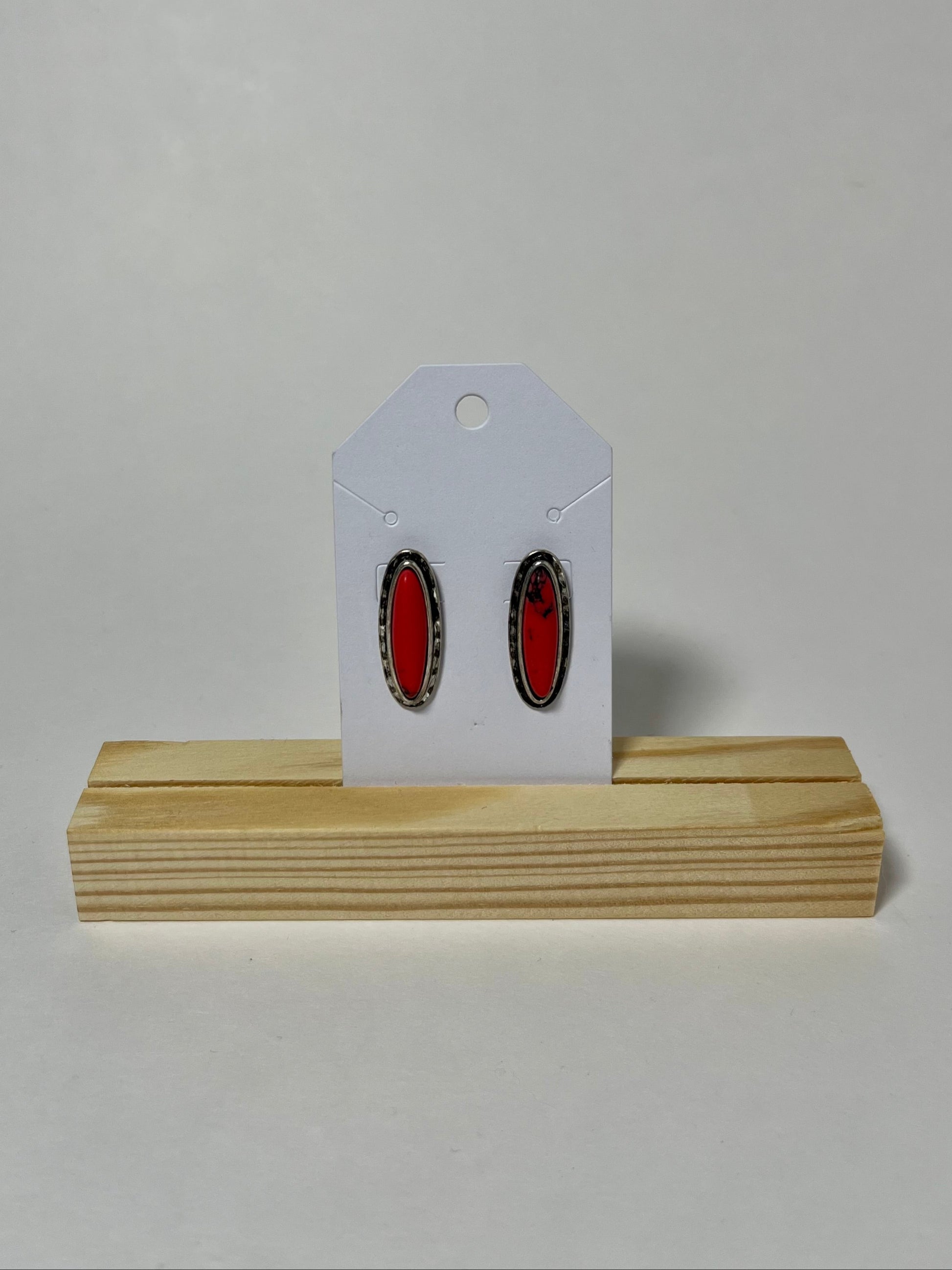 Red Turquoise Stone Earring