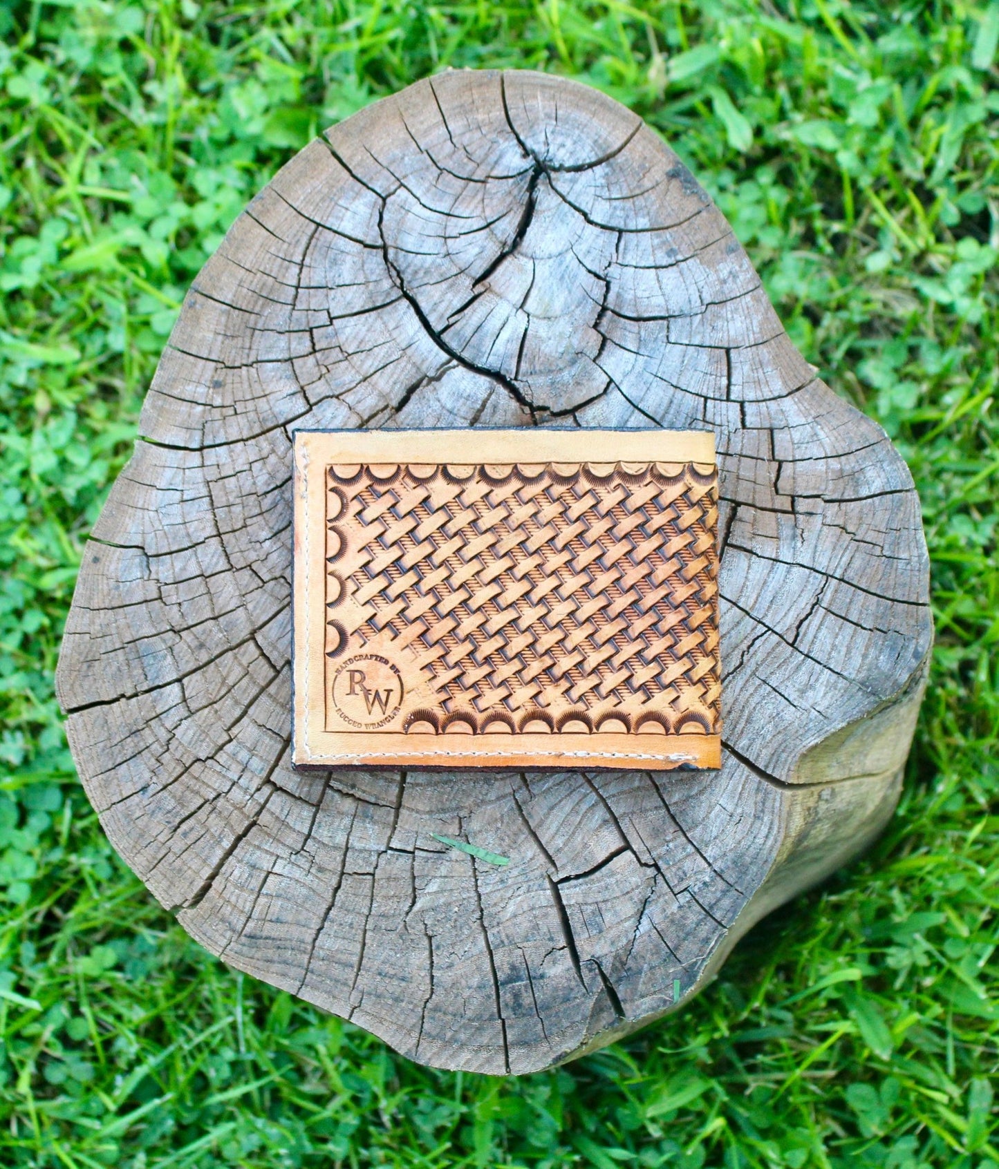 Basket Stamp Bi-Fold Wallet - My Store