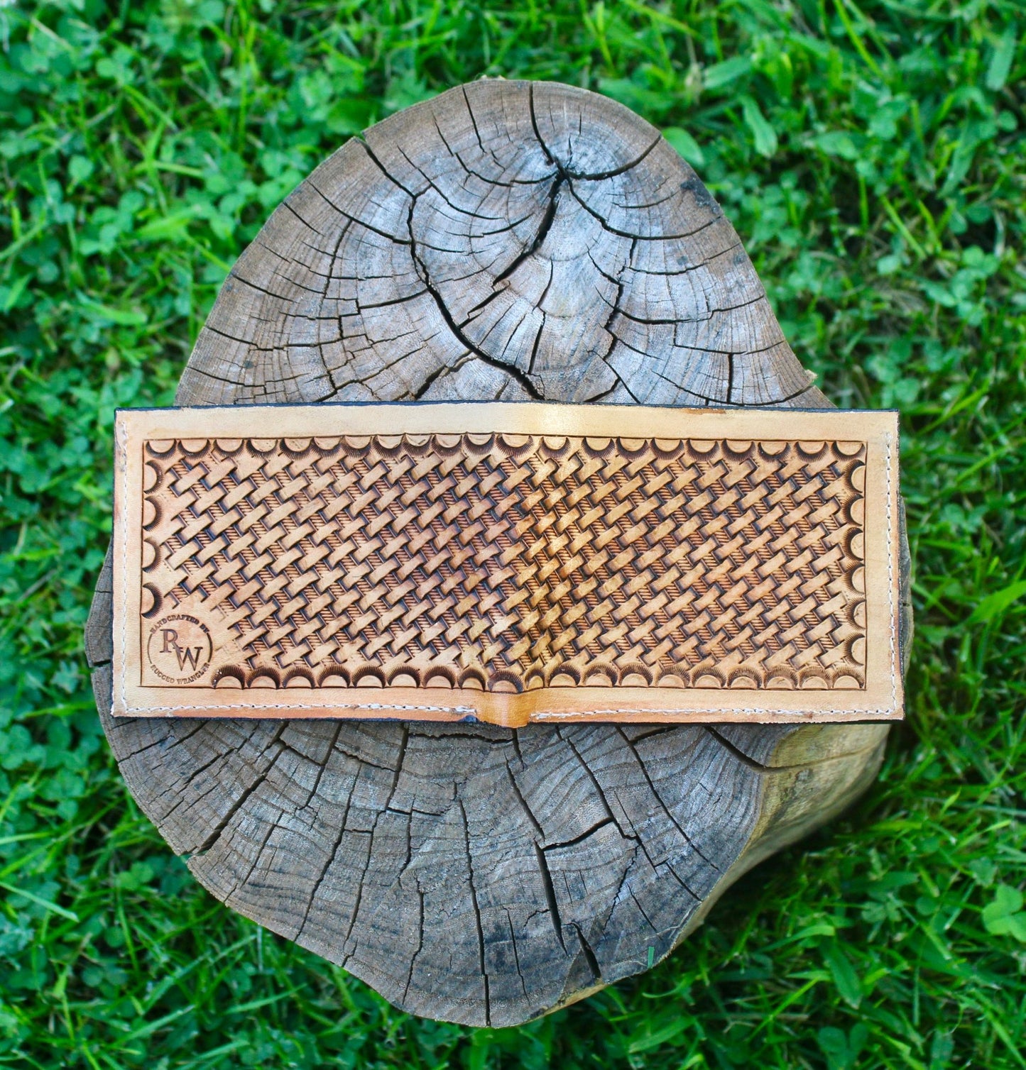 Basket Stamp Bi-Fold Wallet - My Store