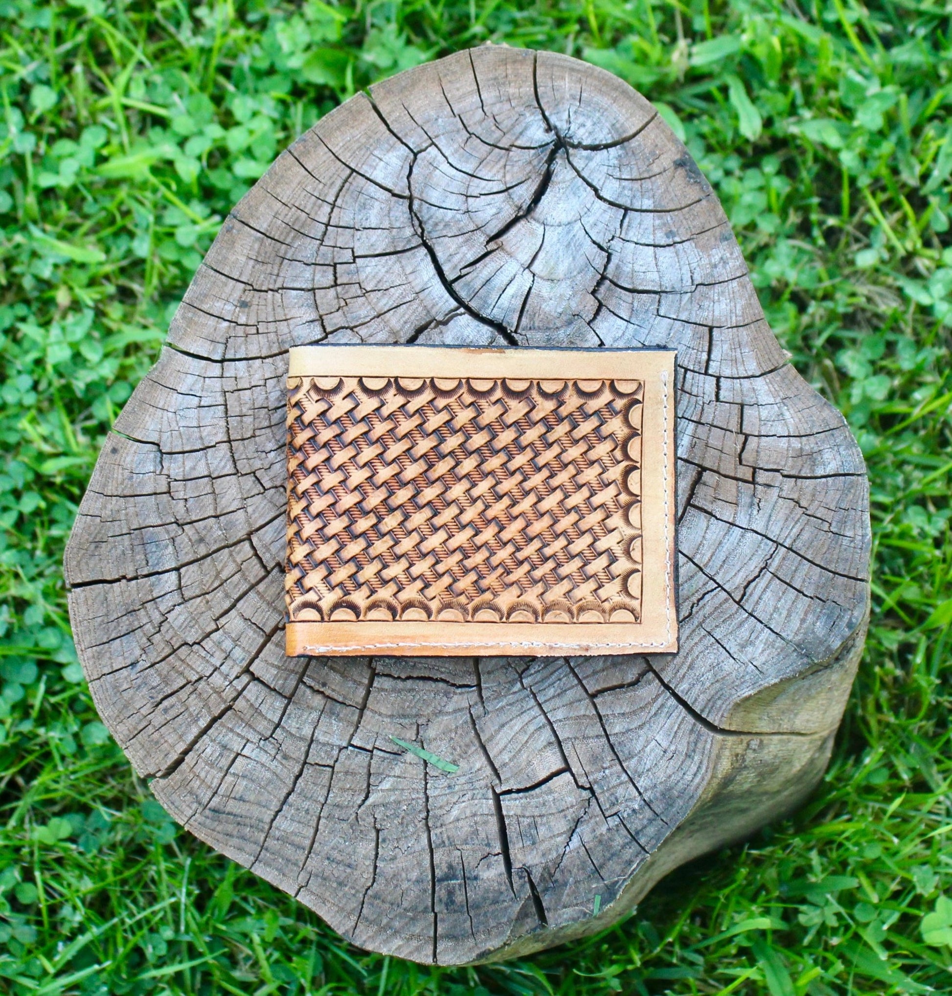 Basket Stamp Bi-Fold Wallet - My Store