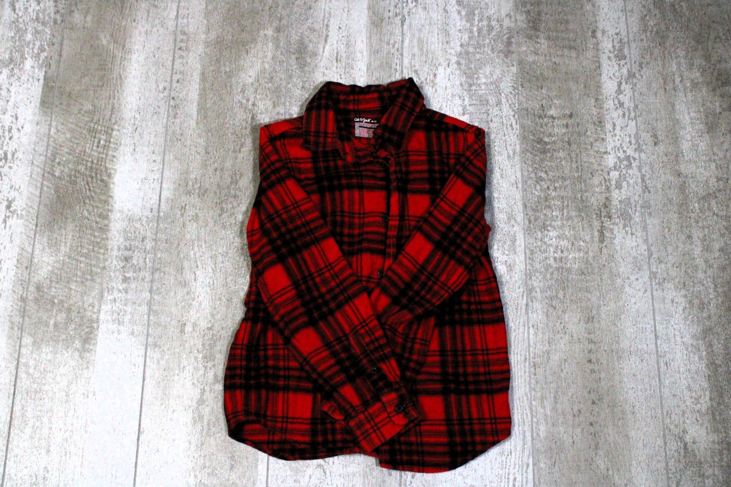 Big Foot Upcycled Kids Graphic Flannel Shirt - Rugged Wrangler