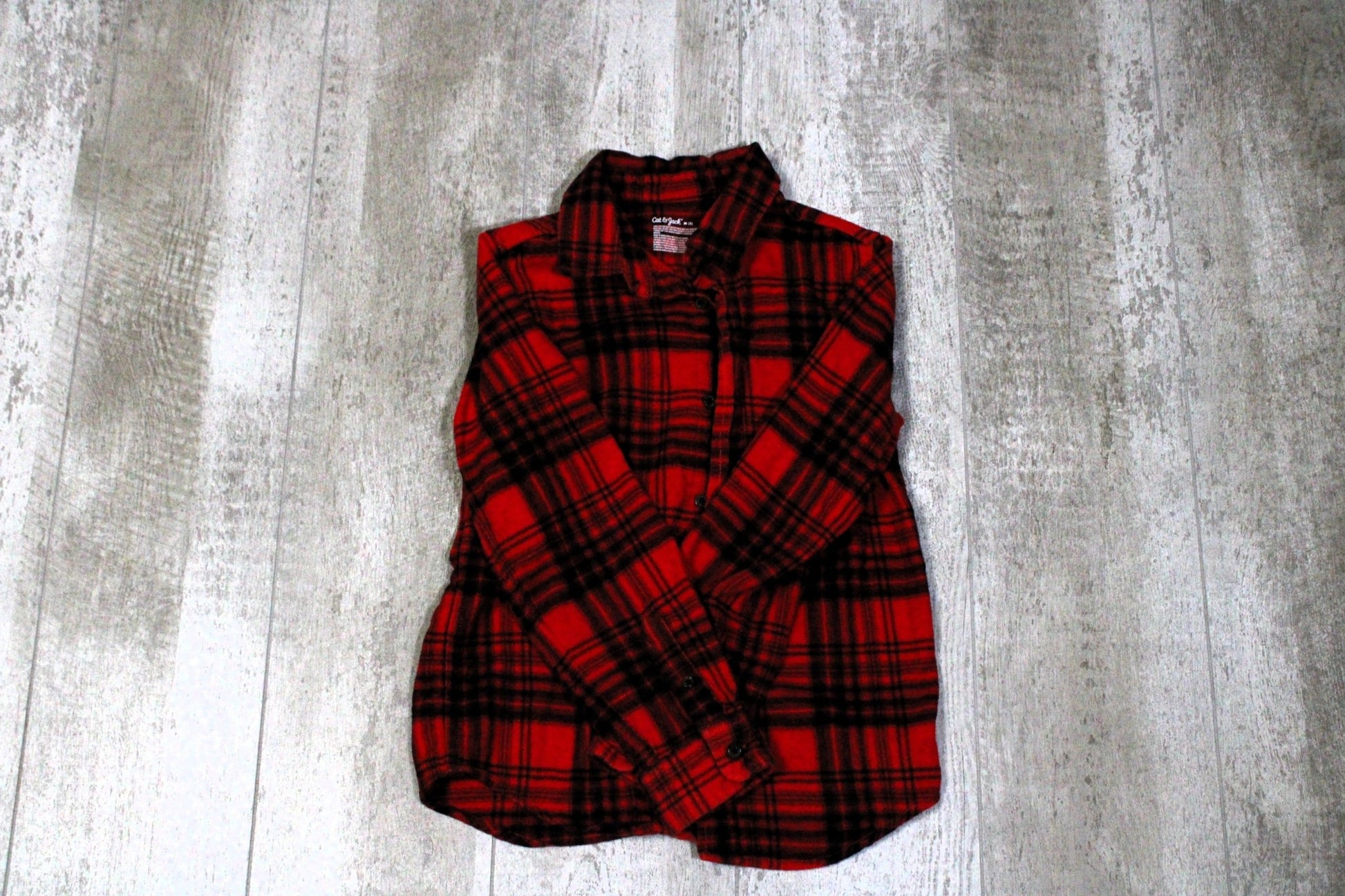 Big Foot Upcycled Kids Graphic Flannel Shirt - Rugged Wrangler