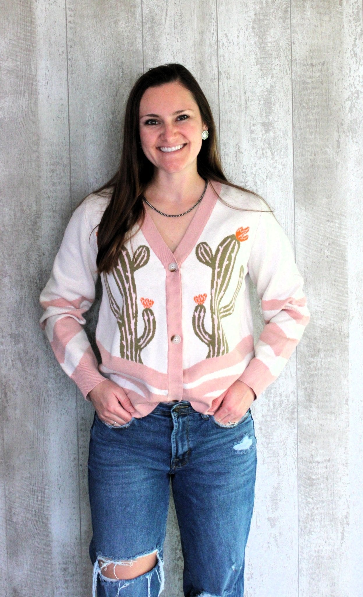 Cactus Cardigan - Rugged Wrangler