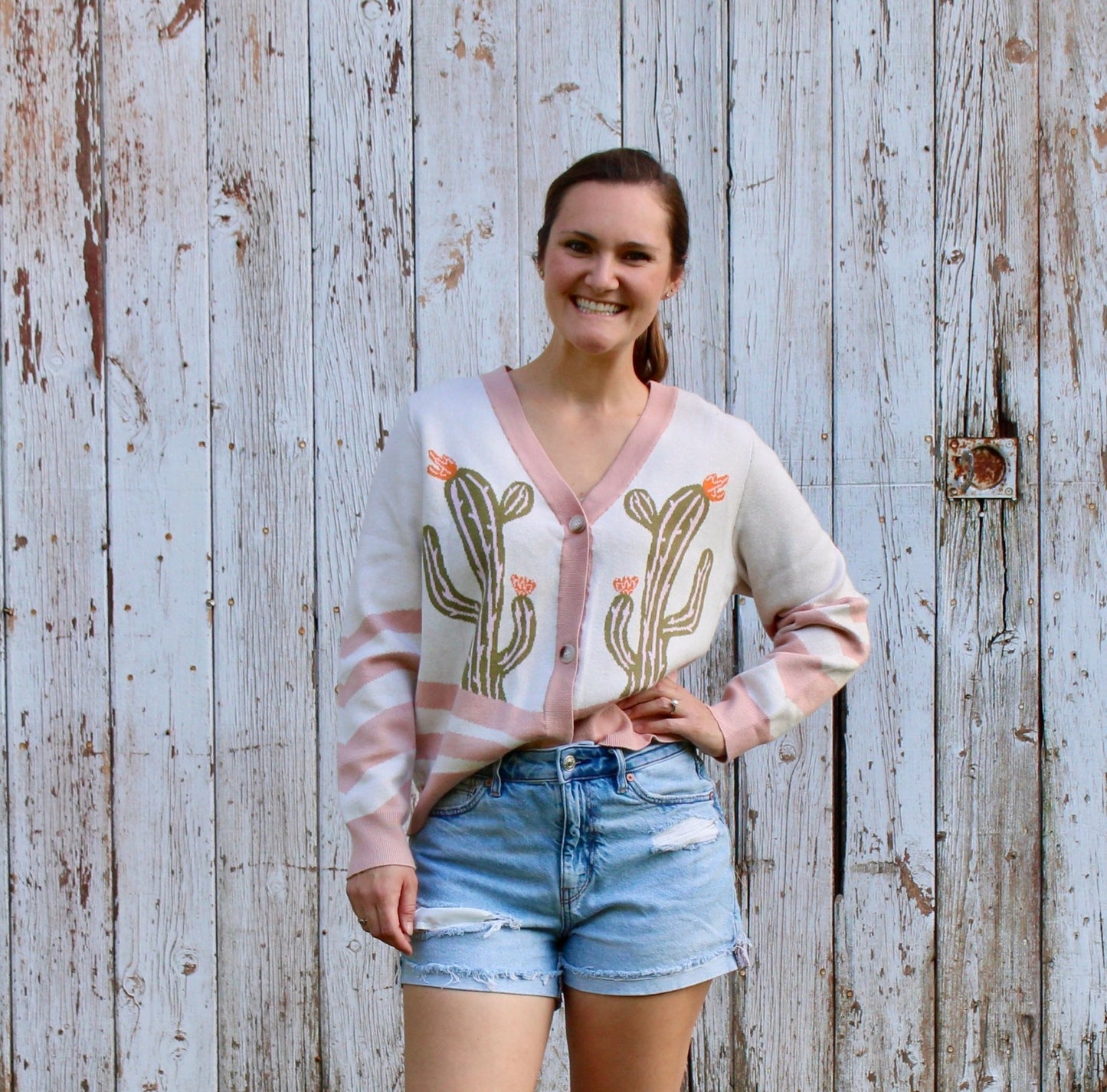 Cactus Sweater Cardigan - Rugged Wrangler