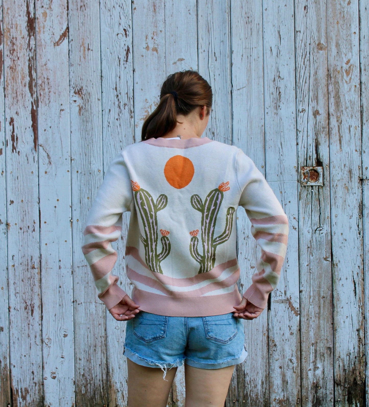 Cactus Sweater Cardigan - Rugged Wrangler