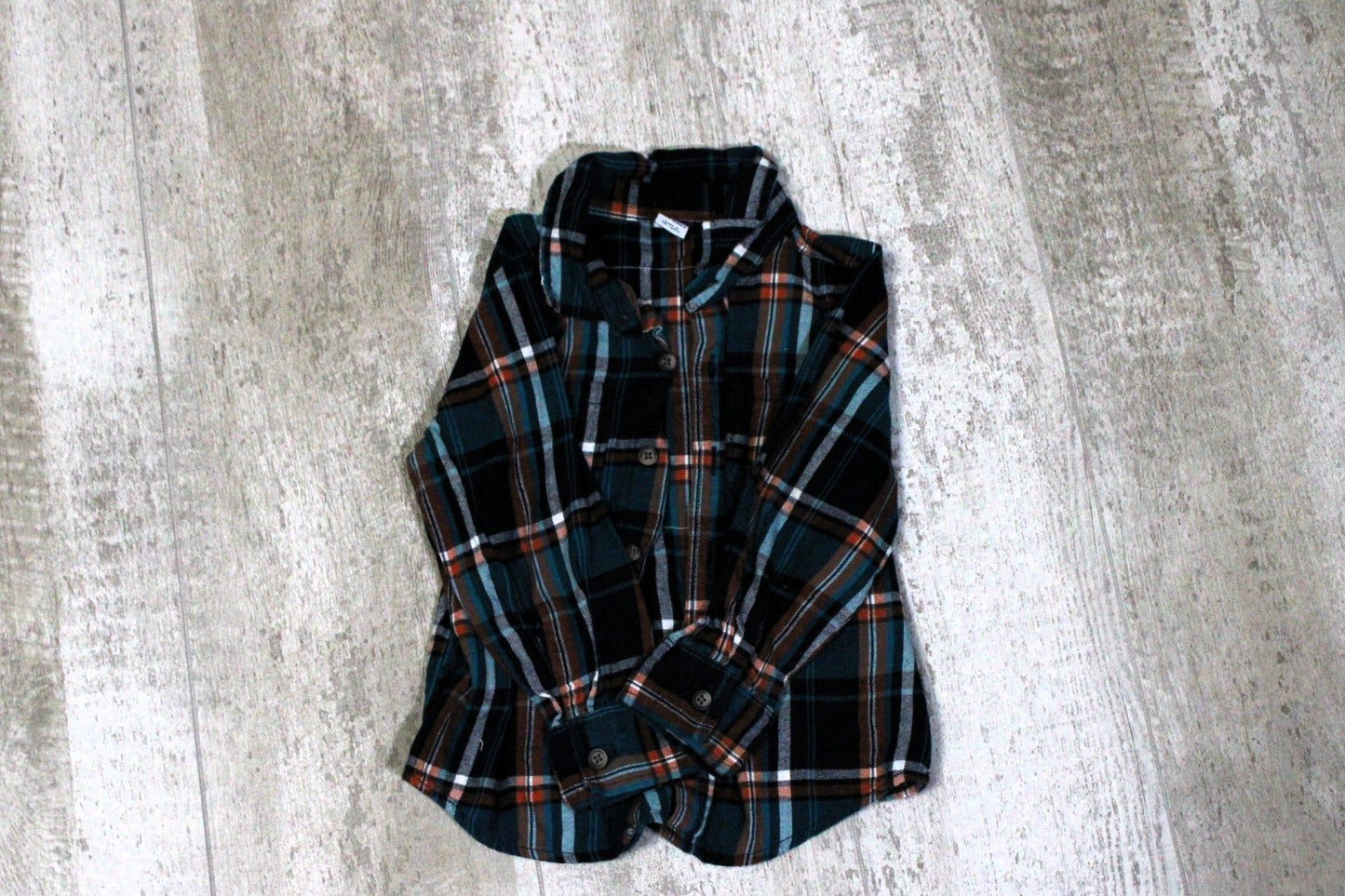 Cars Upcycled Kids Graphic Flannel - Rugged Wrangler