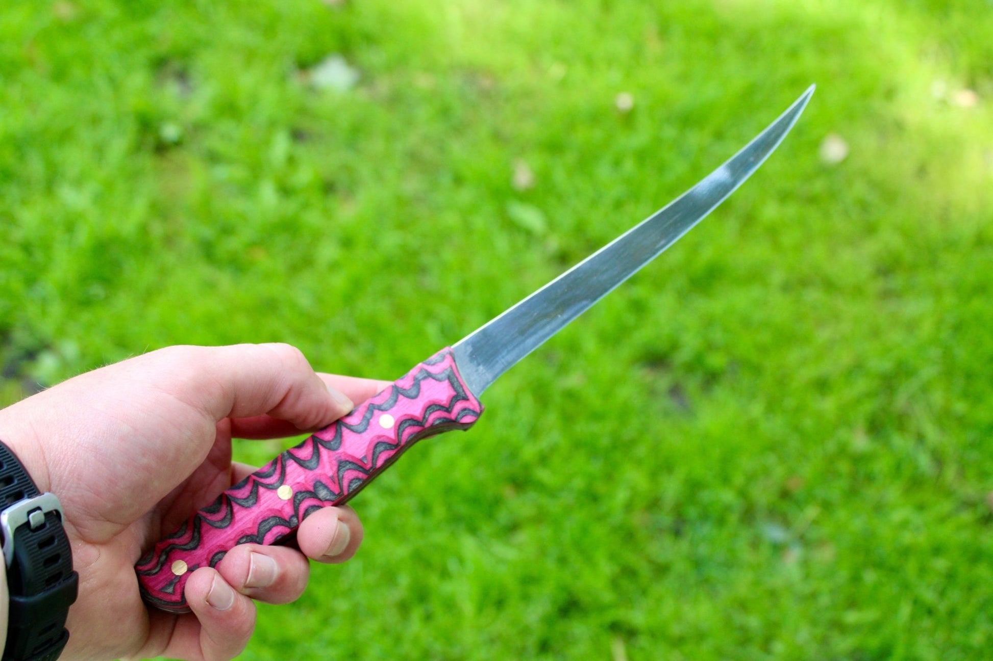 Crimson Wave Fillet Knife - Rugged Wrangler