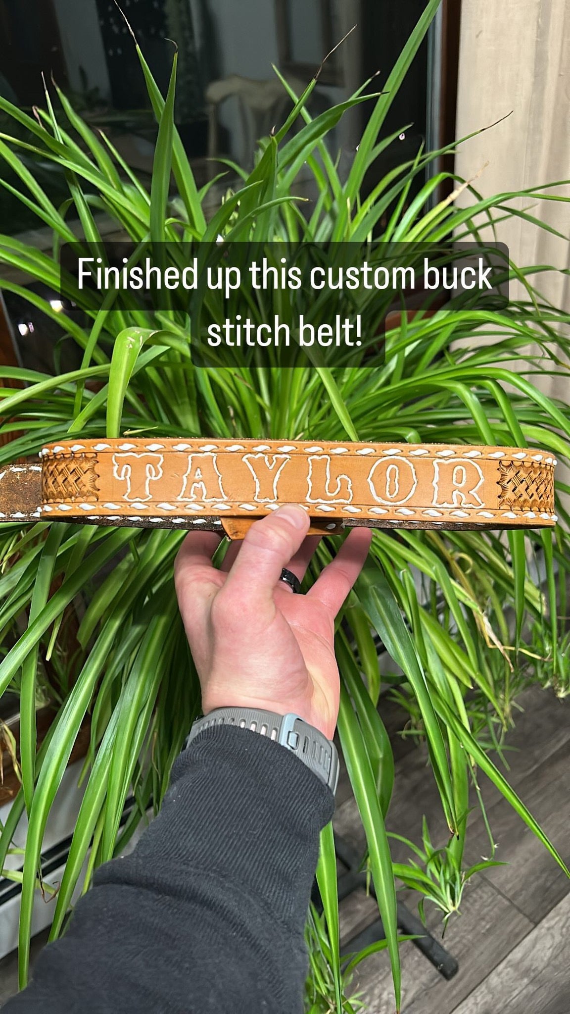 Custom Leather Belt - Rugged Wrangler