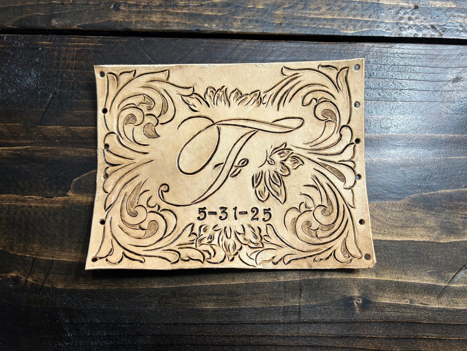 Custom Tooled Wedding Bouquet Wrap - My Store