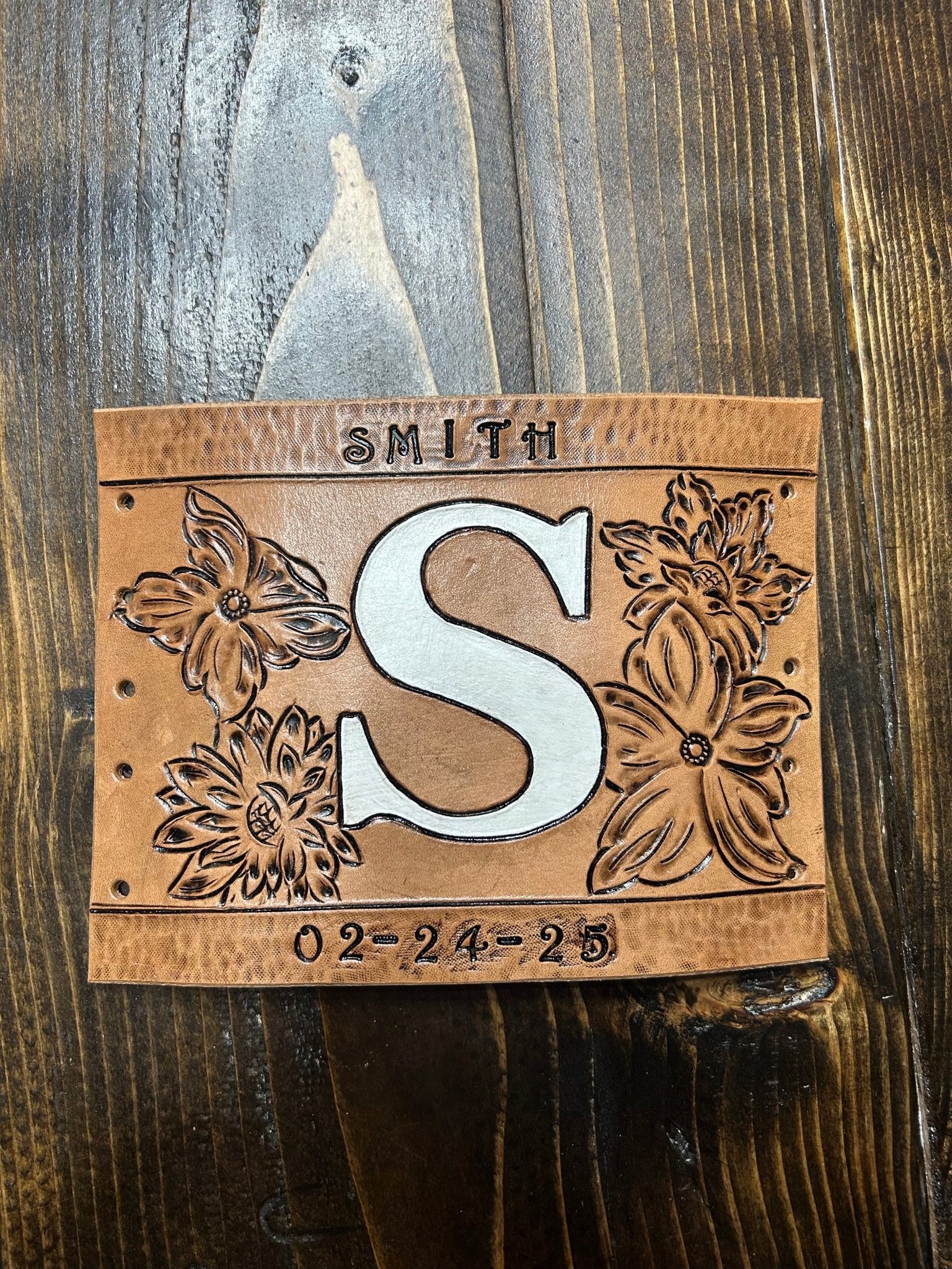 Custom Tooled Wedding Bouquet Wrap - My Store