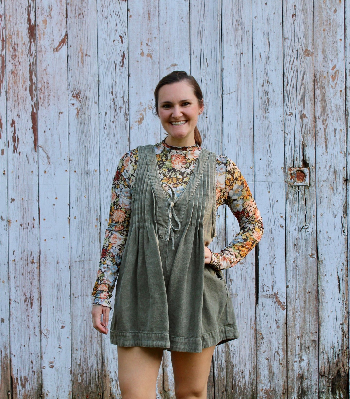 Denim Short Romper - Rugged Wrangler