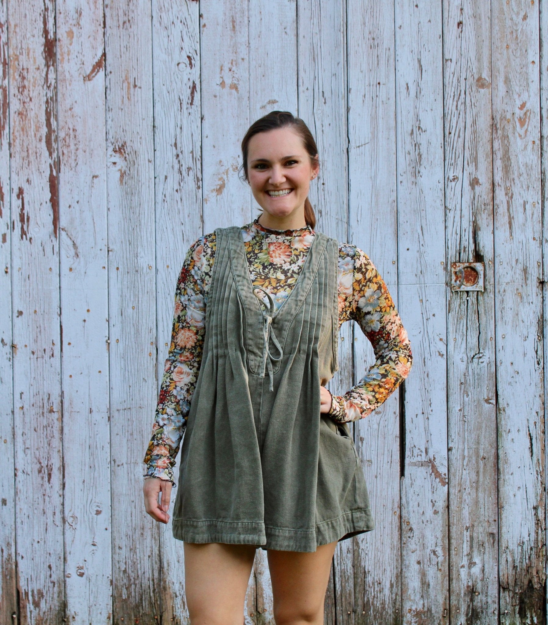 Denim Short Romper - Rugged Wrangler