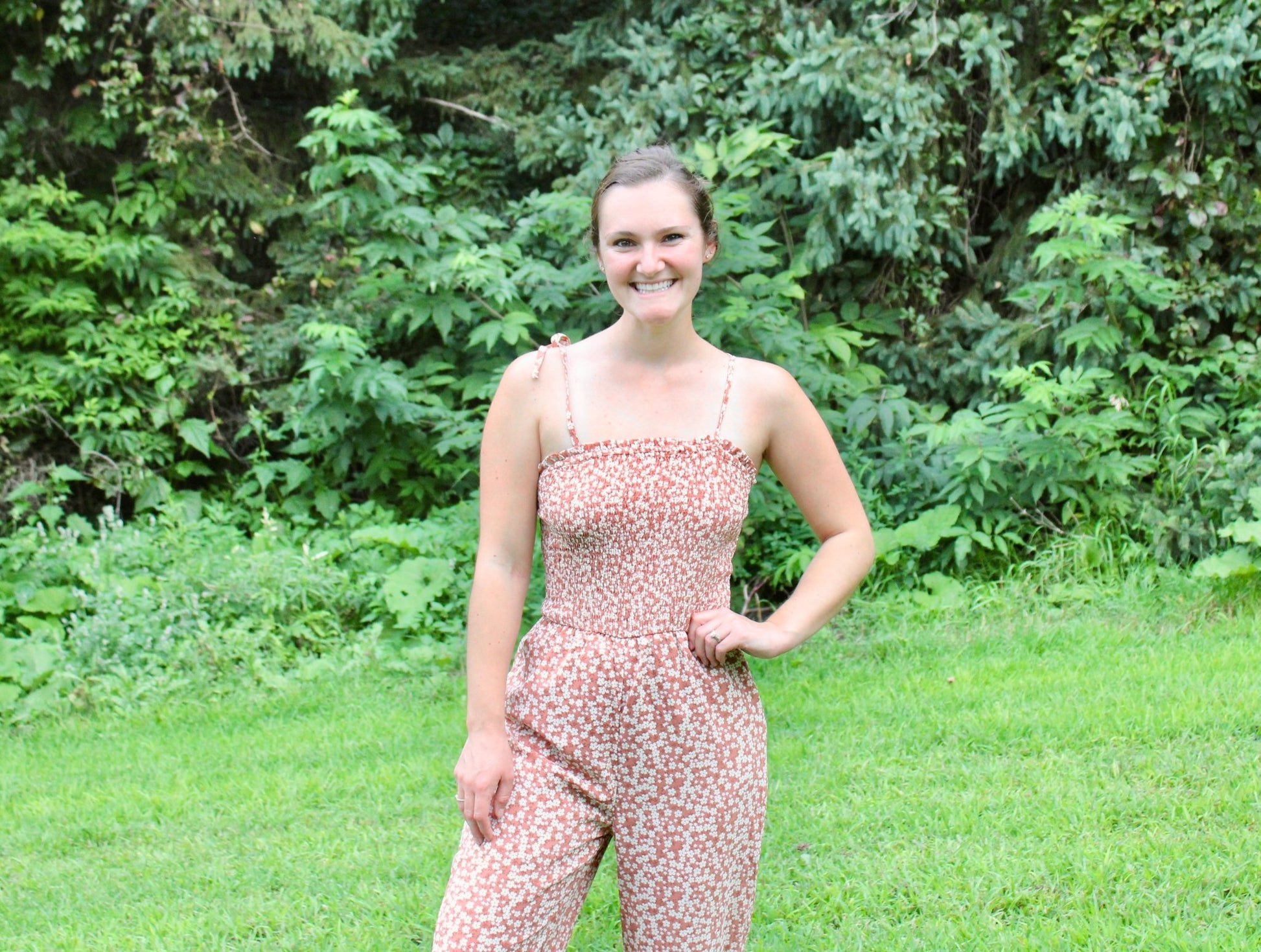 Floral Bell Bottom Jumpsuit - Rugged Wrangler