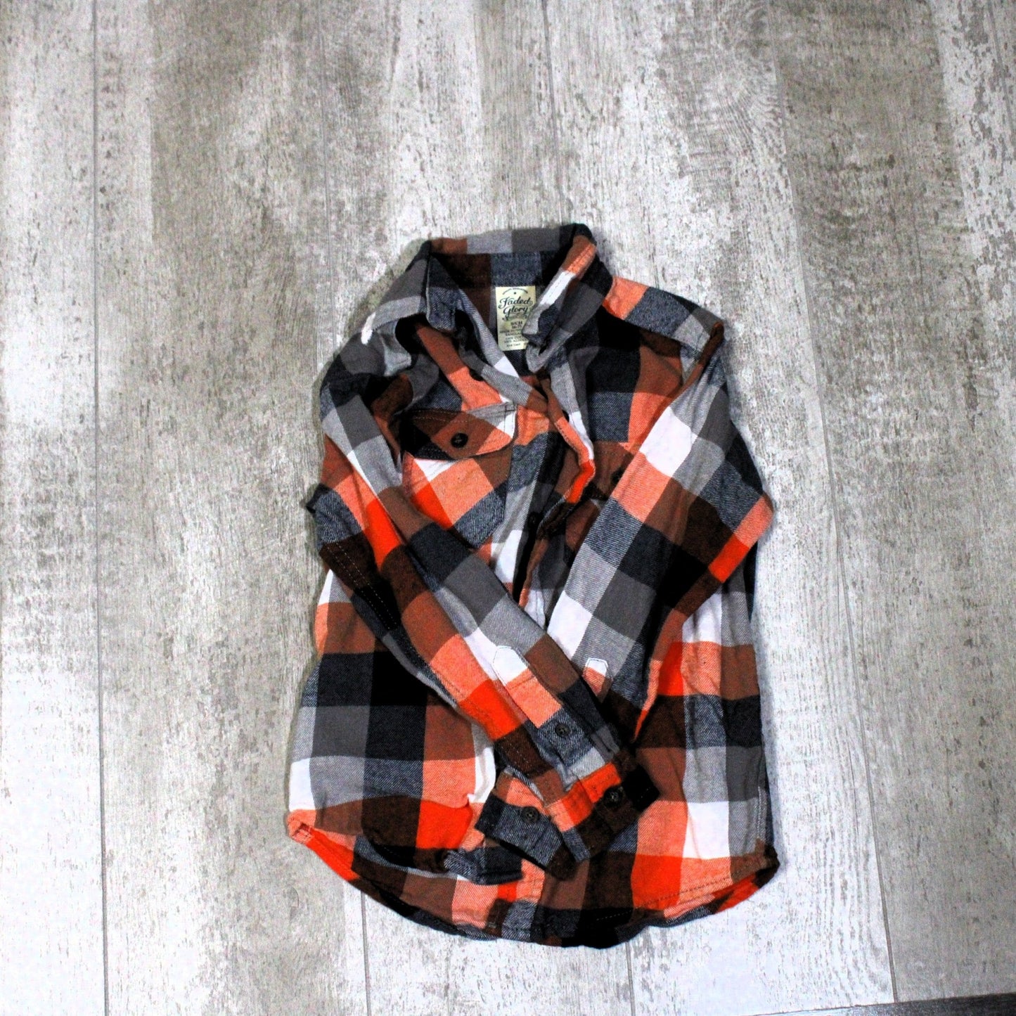 Grandpas Big Guy Upcycled Kids Graphic Flannel - Rugged Wrangler