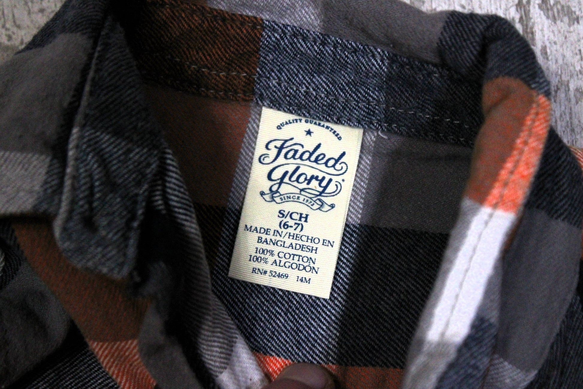 Grandpas Big Guy Upcycled Kids Graphic Flannel - Rugged Wrangler