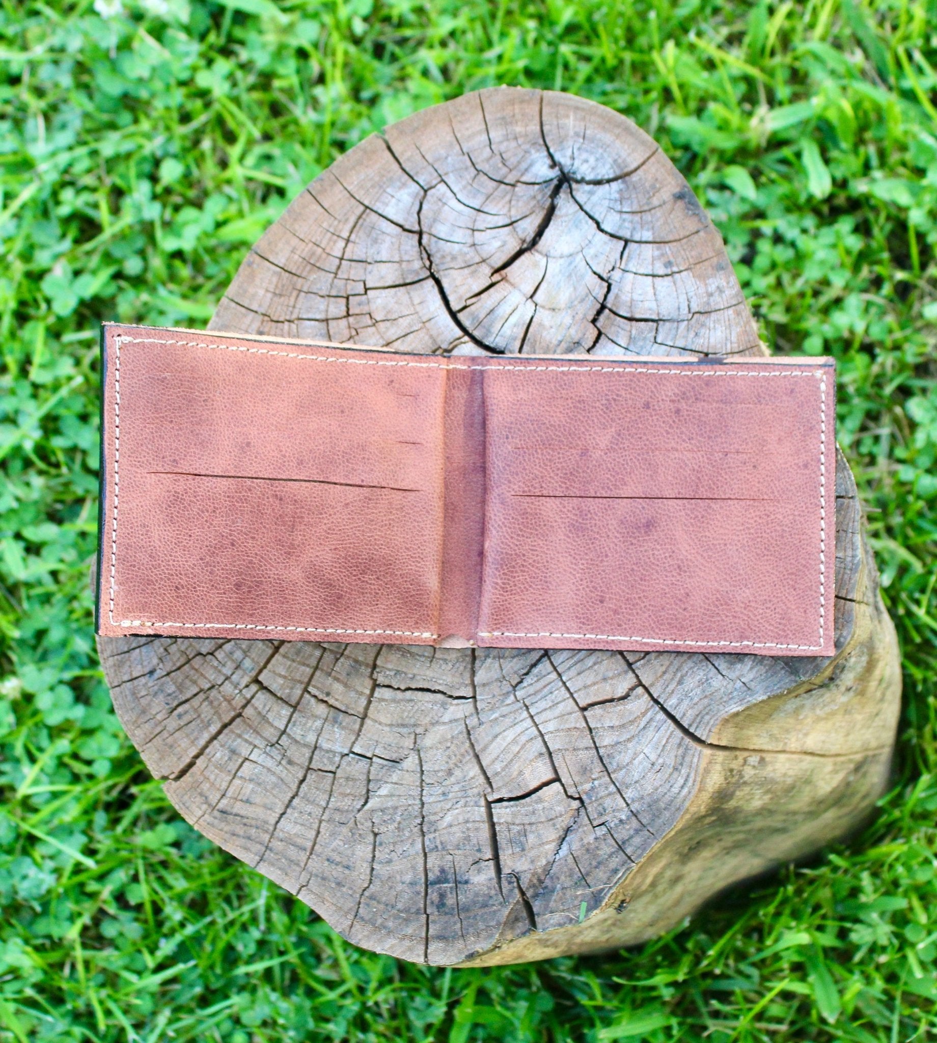 Hand-Tooled Floral Western Mens Wallet - My Store