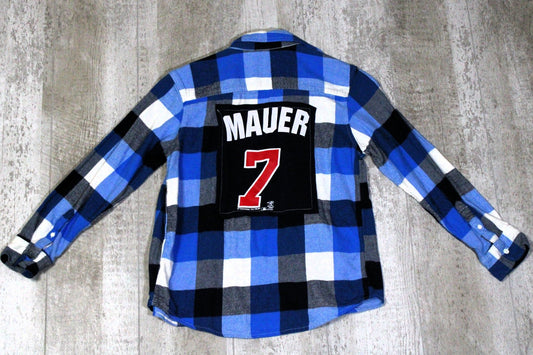 Joe Mauer Upcycled Kids Graphic Flannel - Rugged Wrangler