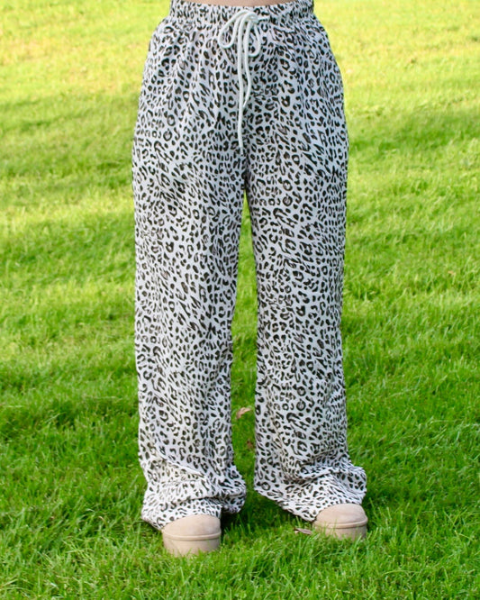 Leopard Drawstring Sweatpants - Rugged Wrangler
