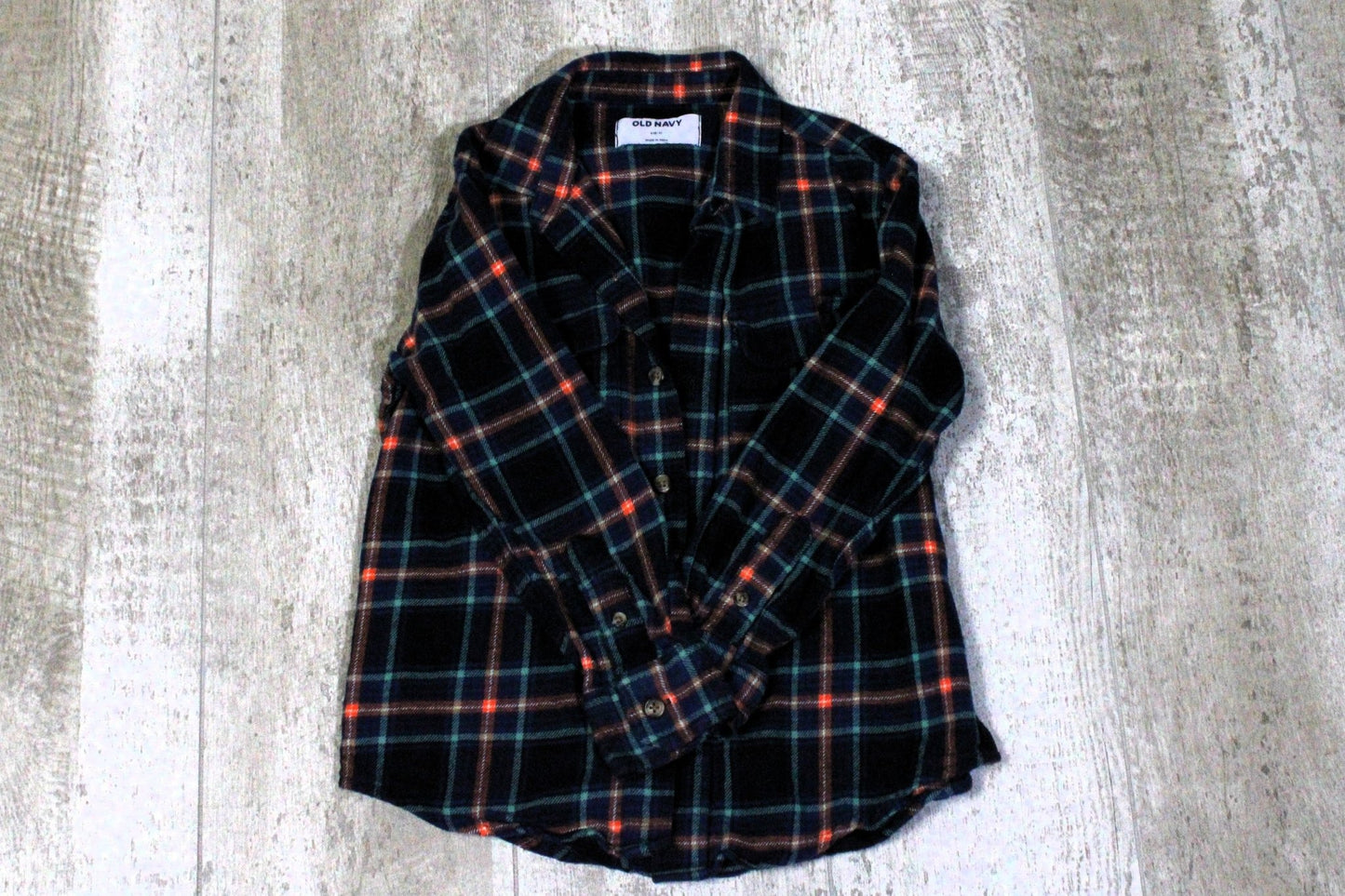 Out Of This World Upcycled Kids Graphic Flannel - Rugged Wrangler