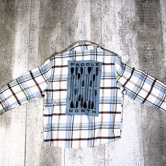 Paddle North Upcycled Kids Graphic Flannel - Rugged Wrangler