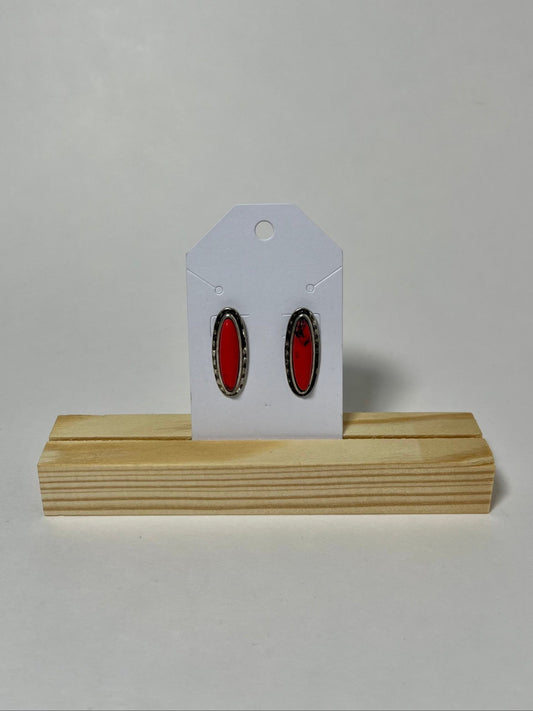 Red Turquoise Stone Earring - My Store