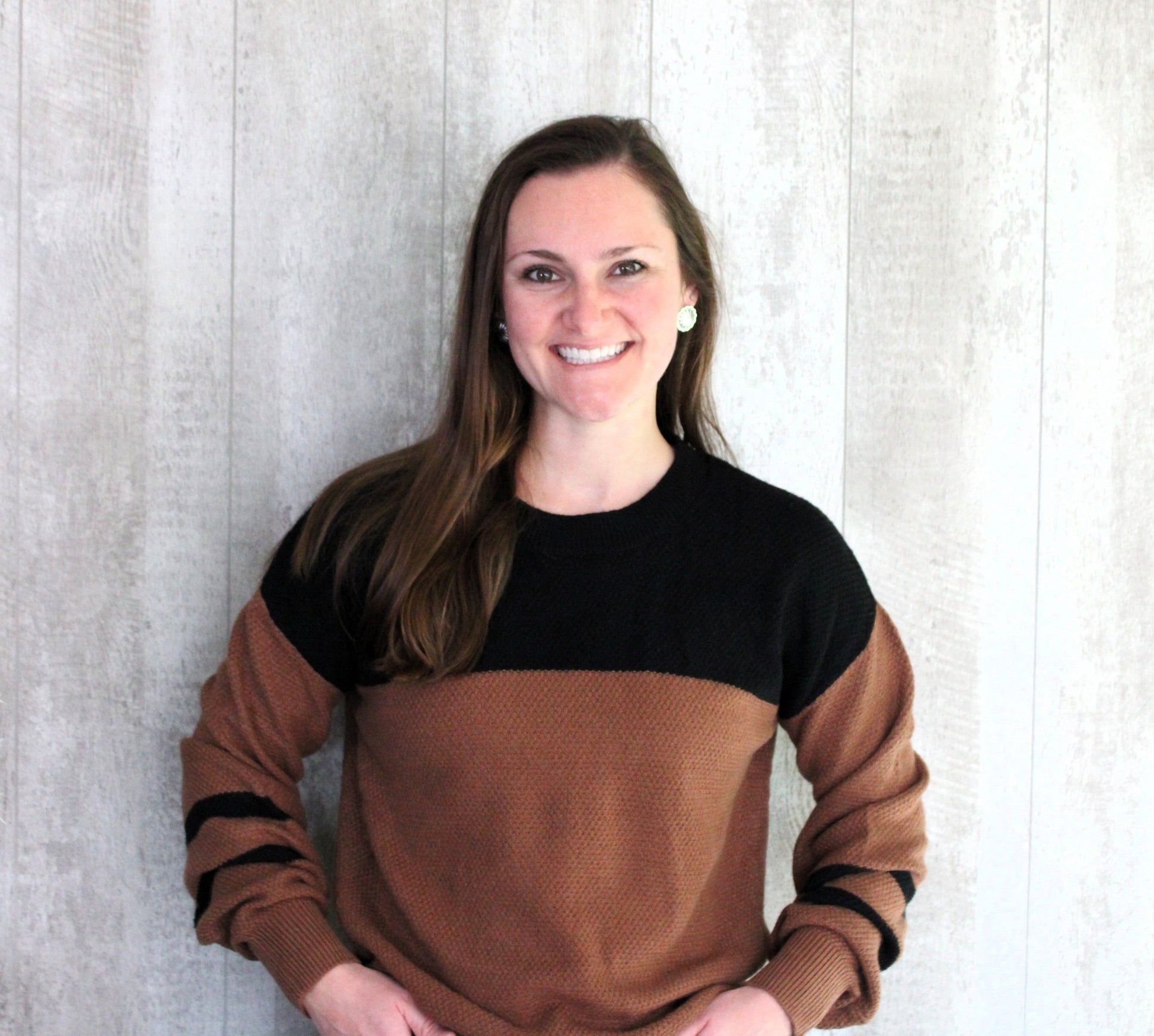 Striped Sleeve Casual Sweater - Rugged Wrangler