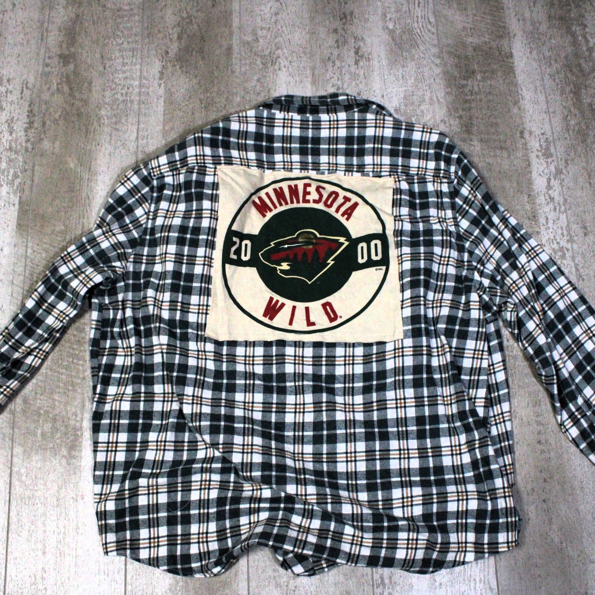 The Beatles Upcycled Graphic Flannel - Rugged Wrangler