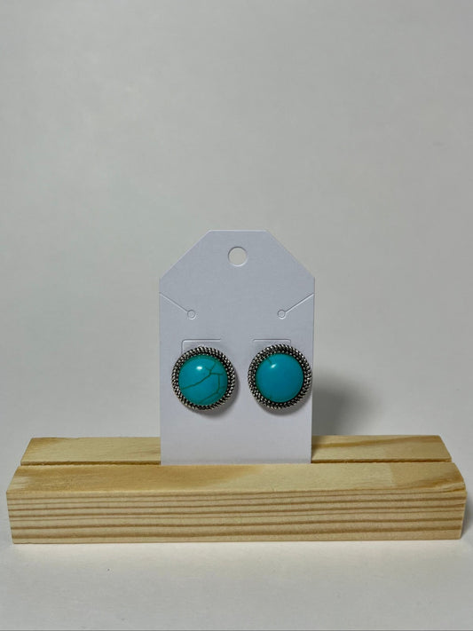 Turquoise Stone Earrings - My Store