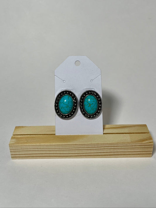 Turquoise Stone Studs - My Store